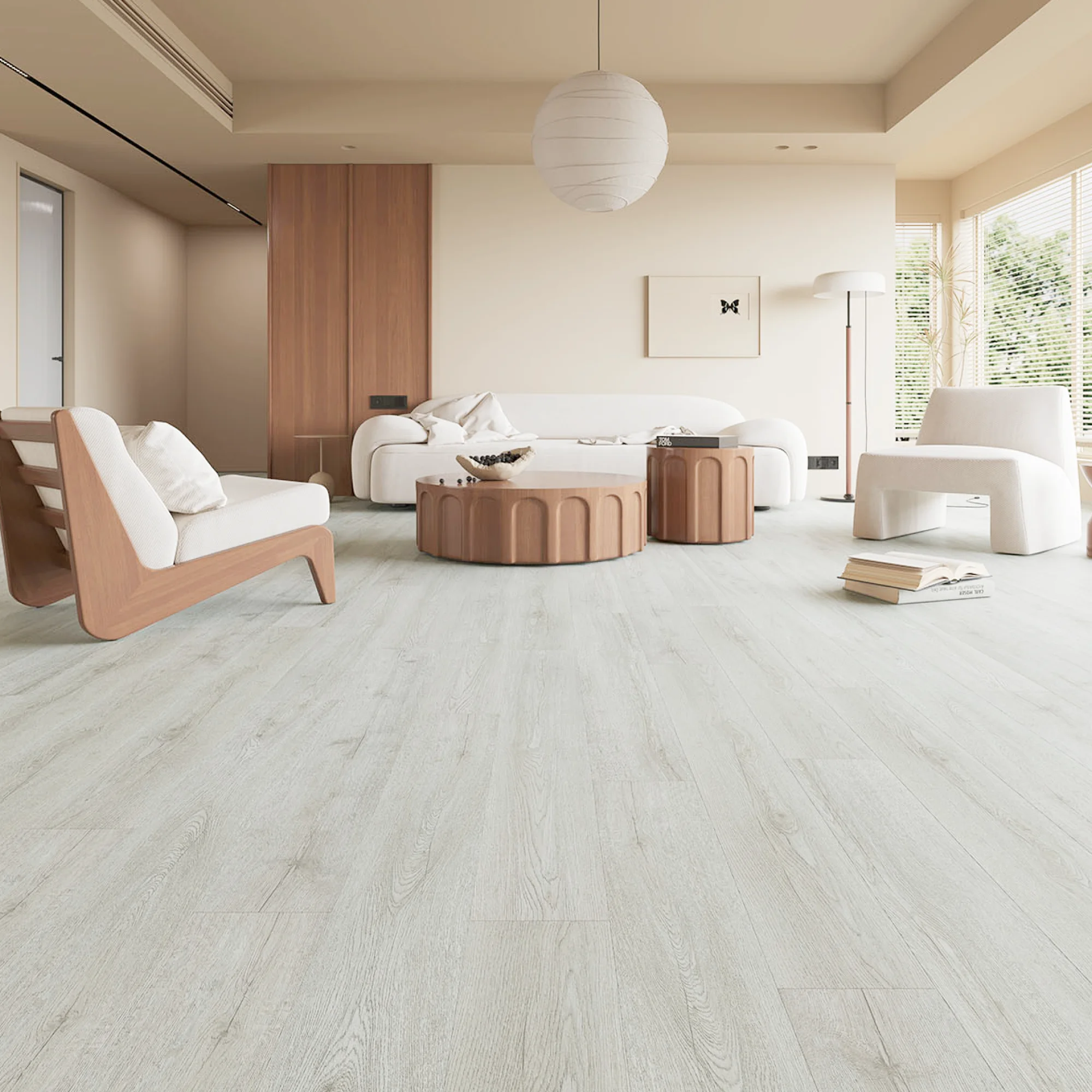 Piso Vinilico SPC Tipo Madera Color Artico - Imagen 3