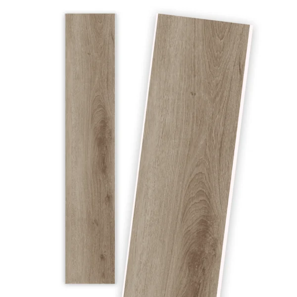 Piso Vinilico SPC Tipo Madera Color Ebano Claro