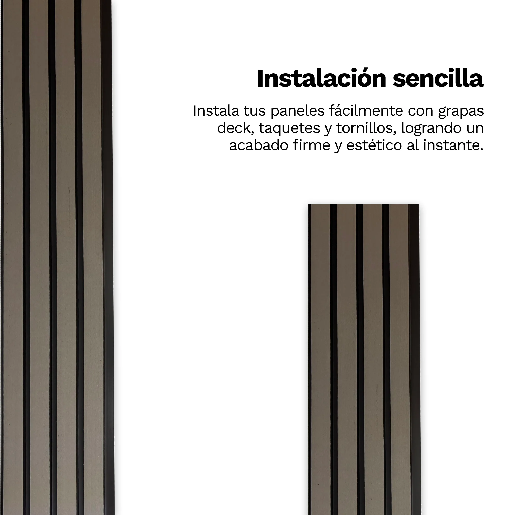 Tira de Panel Decorativo para Exterior Lambrin WPC - Imagen 4