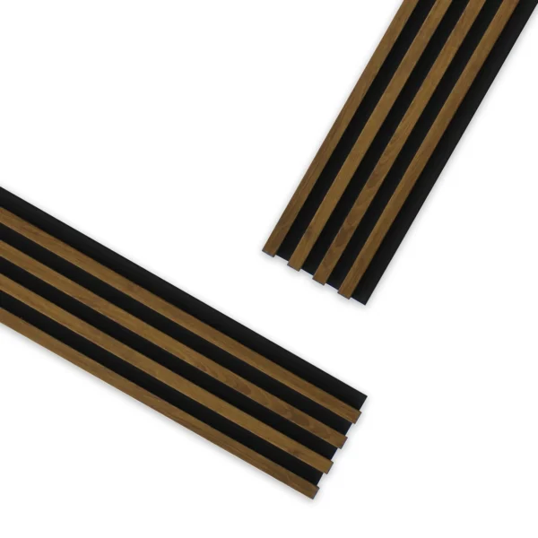 Panel Decorativo para Interiores Lambrin WPC Cedro con Negro