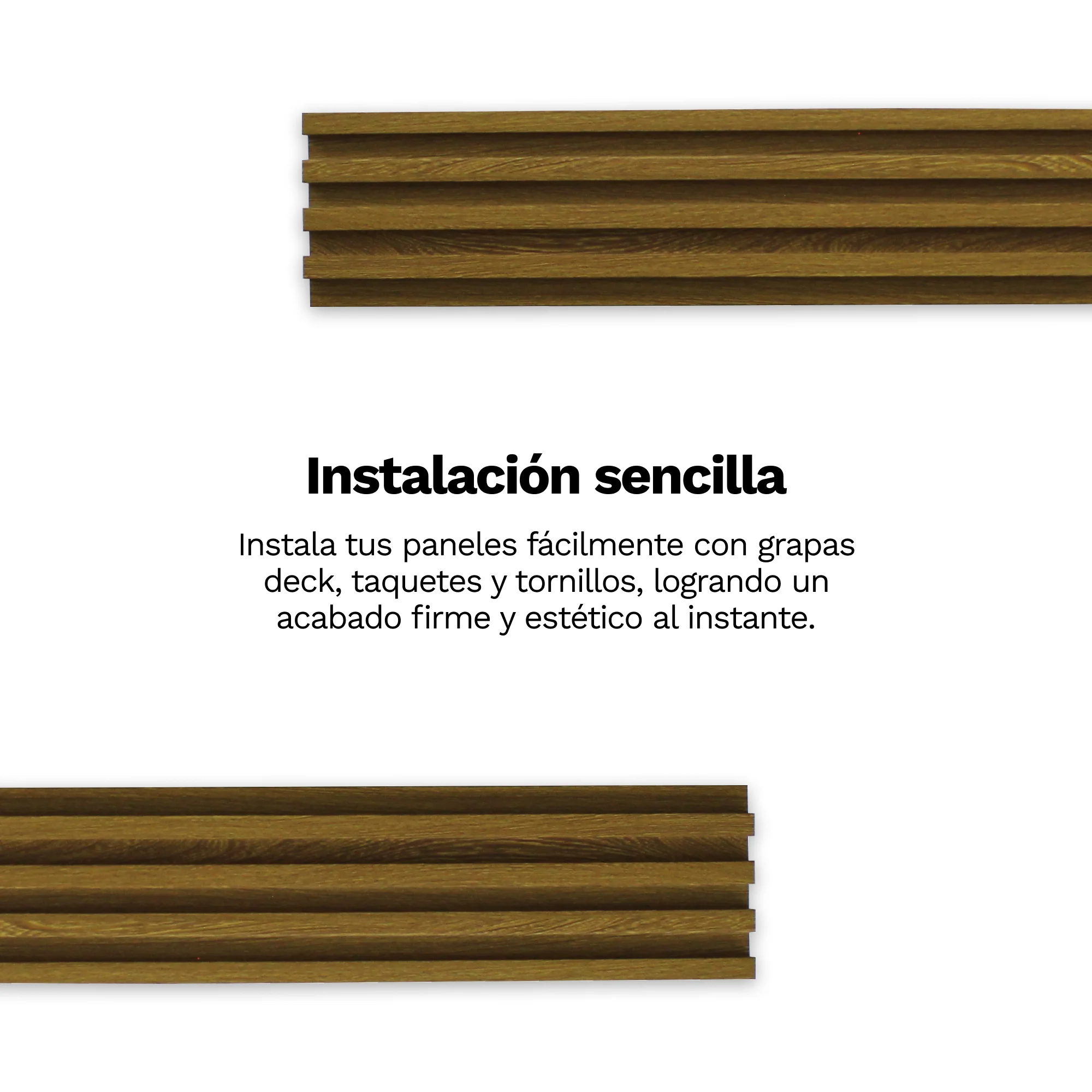 Panel Decorativo para Interiores Lambrin WPC Parota - Imagen 2