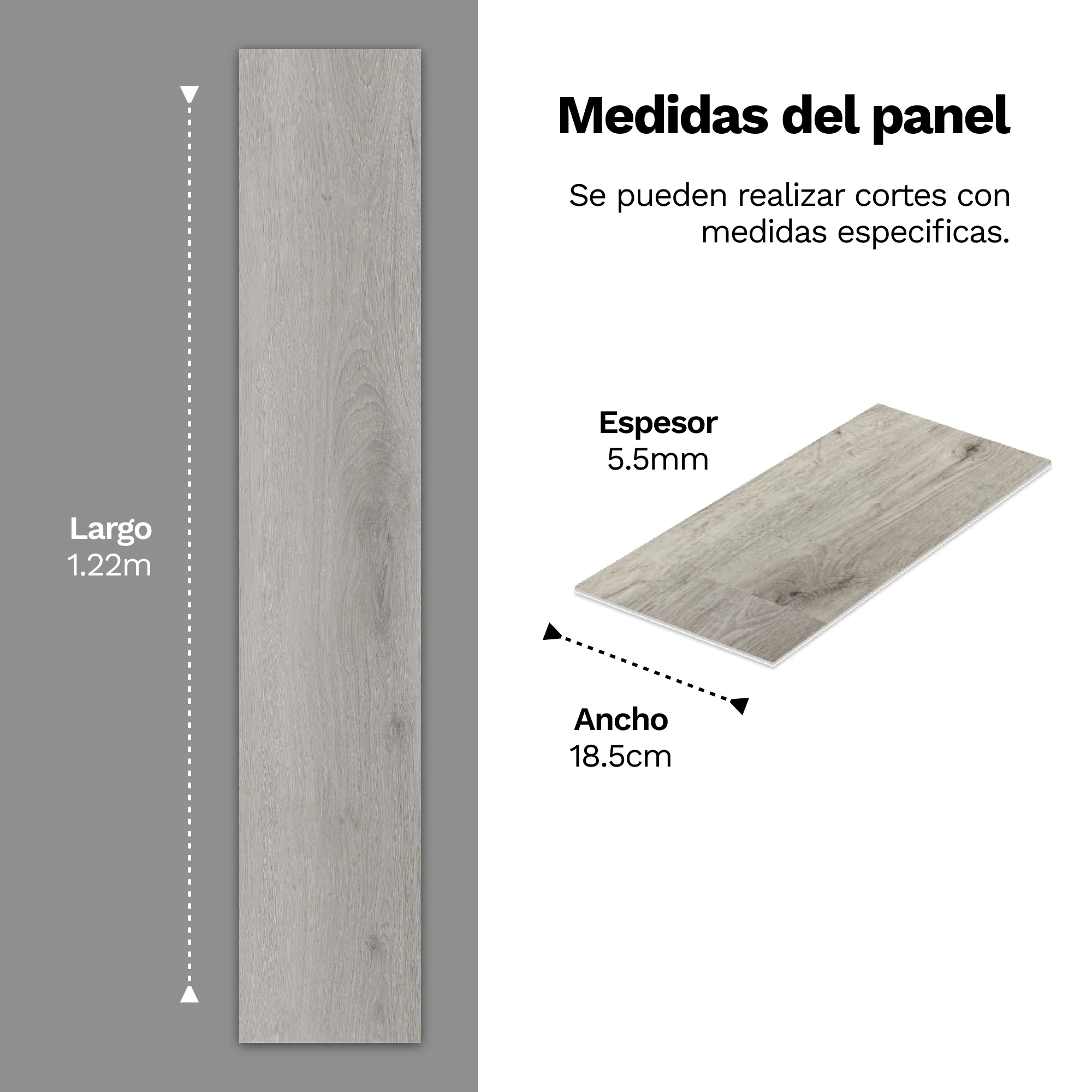 Piso Vinilico SPC Tipo Madera Color Roble - Imagen 4